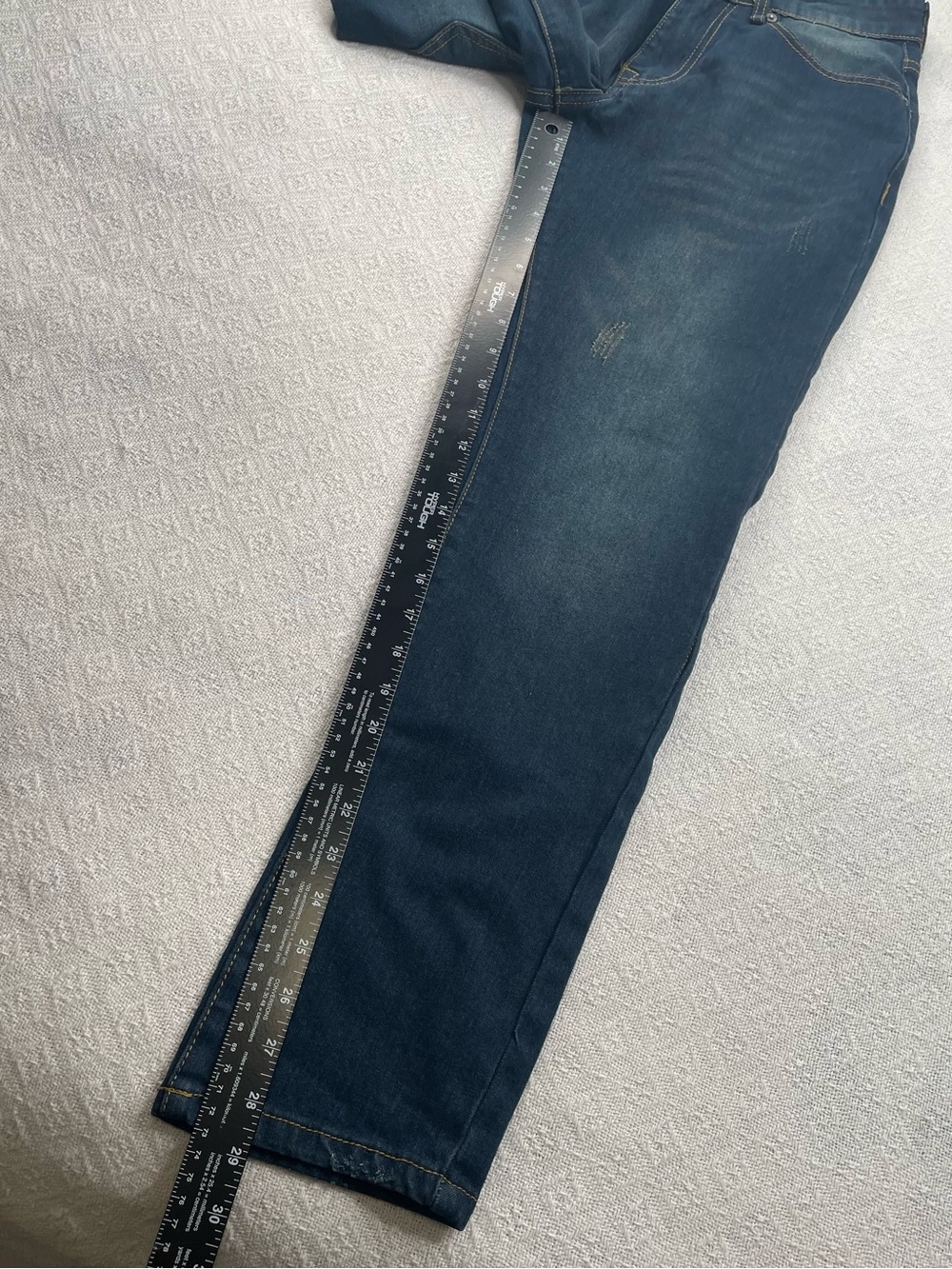 Amongst Other- Men's Dark Blue Bootcut Jeans - Casual Everyday Fit Size W30 L30 - Picture 5 of 12